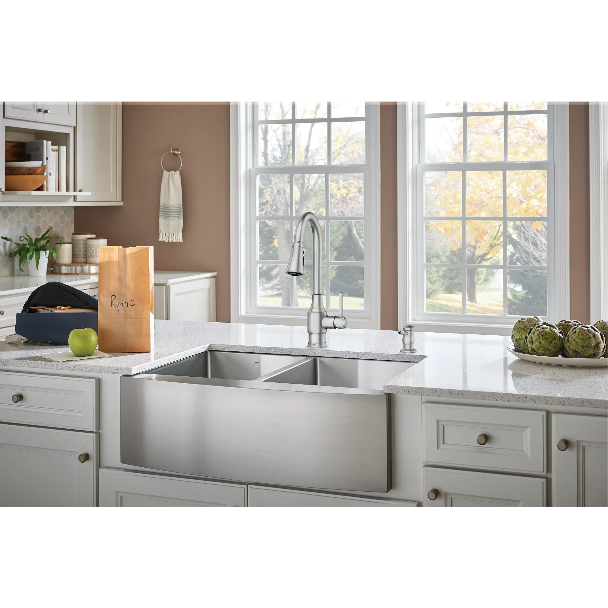 Swinden One-handle High Arc Pulldown Kitchen Faucet - Image 3