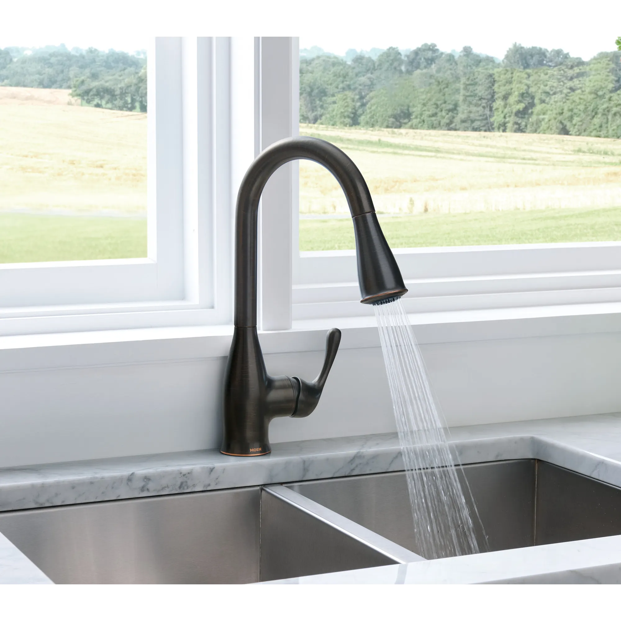 Kaden One-Handle Pulldown Kitchen Faucet - Image 13