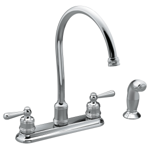 Traditional Two-Handle High Arc Kitchen Faucet