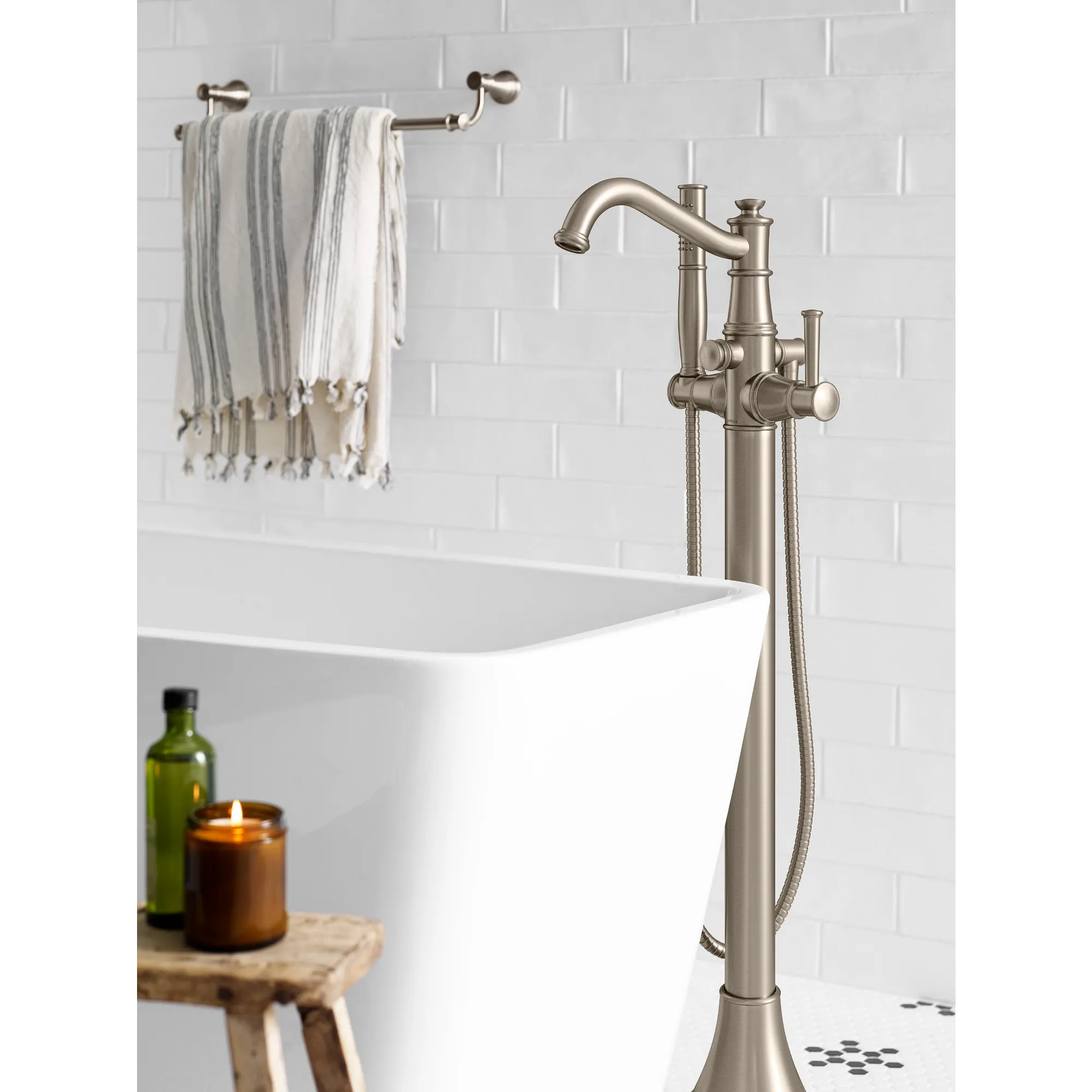 Belfield One-Handle Tub Filler Includes Hand Shower - Image 14