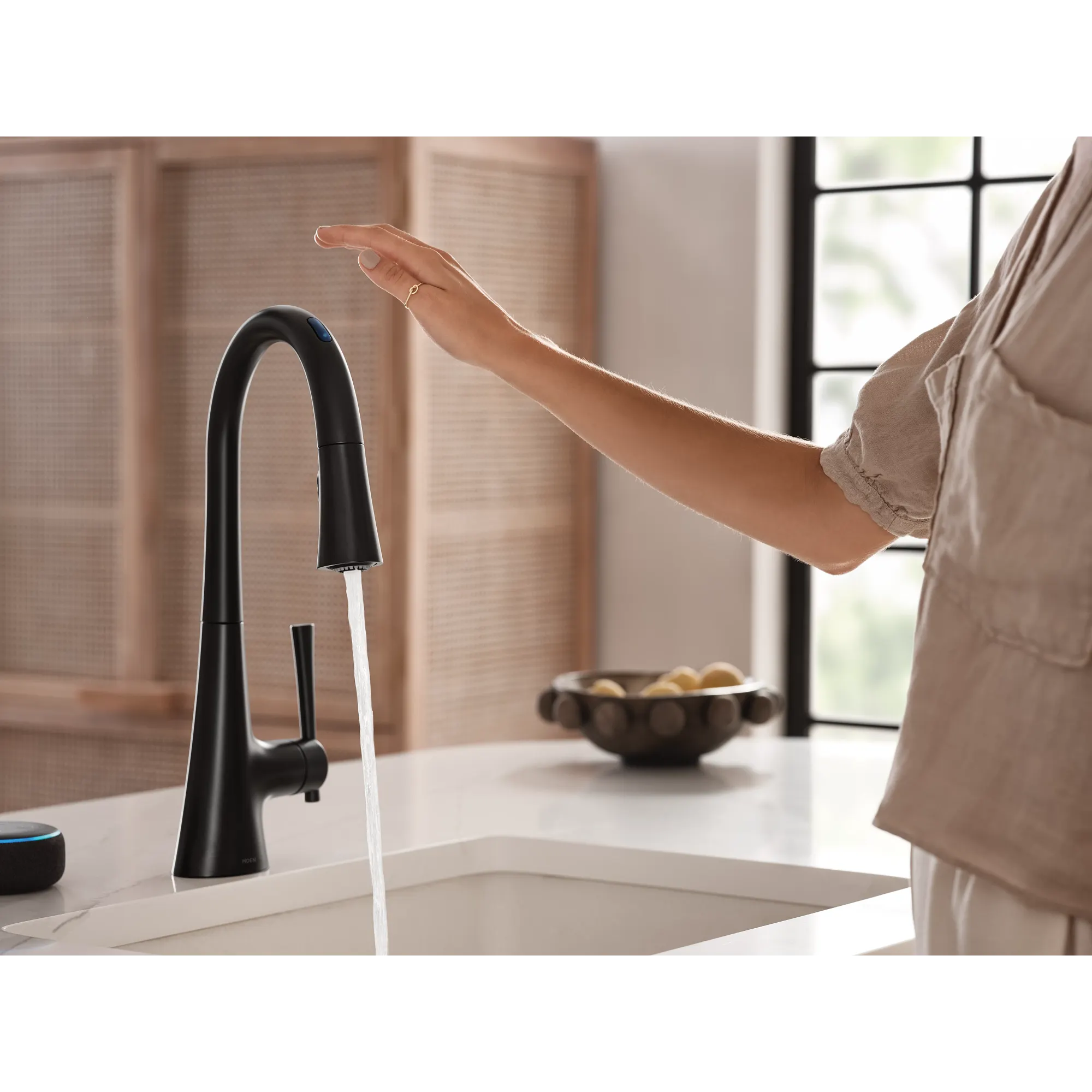 Kurv Smart Faucet Voice Control One-Handle High Arc Pulldown Kitchen Faucet - Image 14