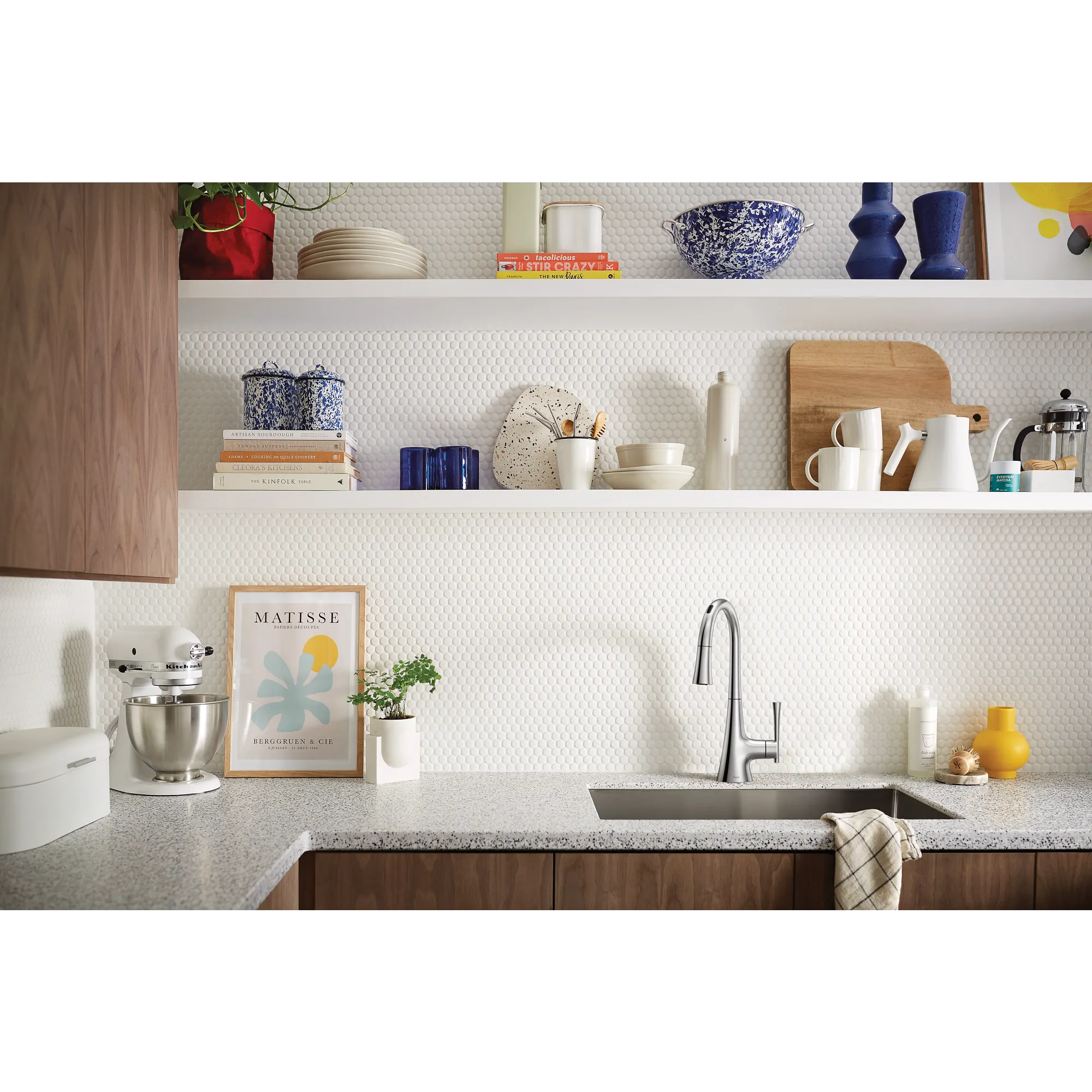 Kurv Smart Faucet Voice Control One-Handle High Arc Pulldown Kitchen Faucet - Image 6