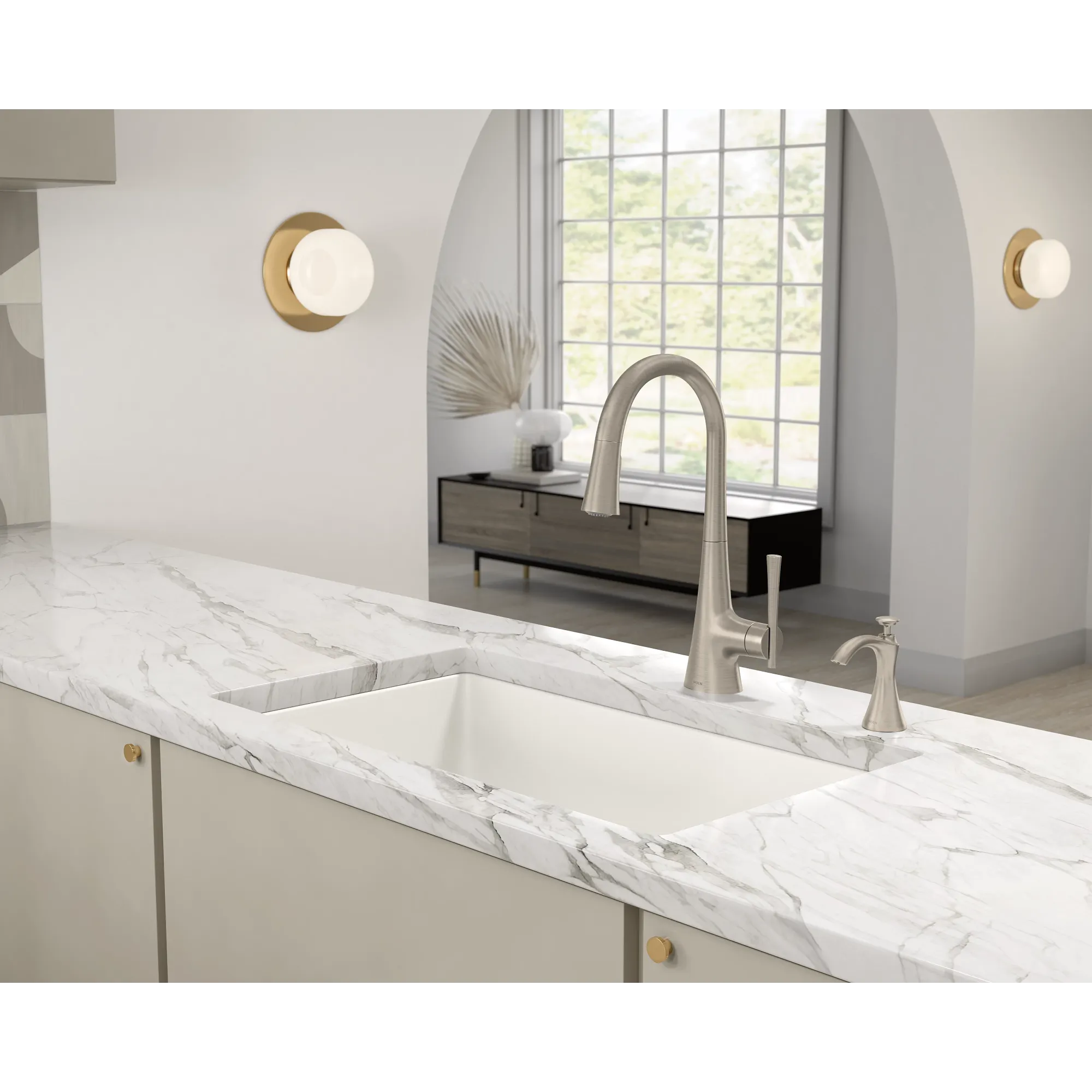 Kurv One-Handle High Arc Pulldown Kitchen Faucet - Image 4