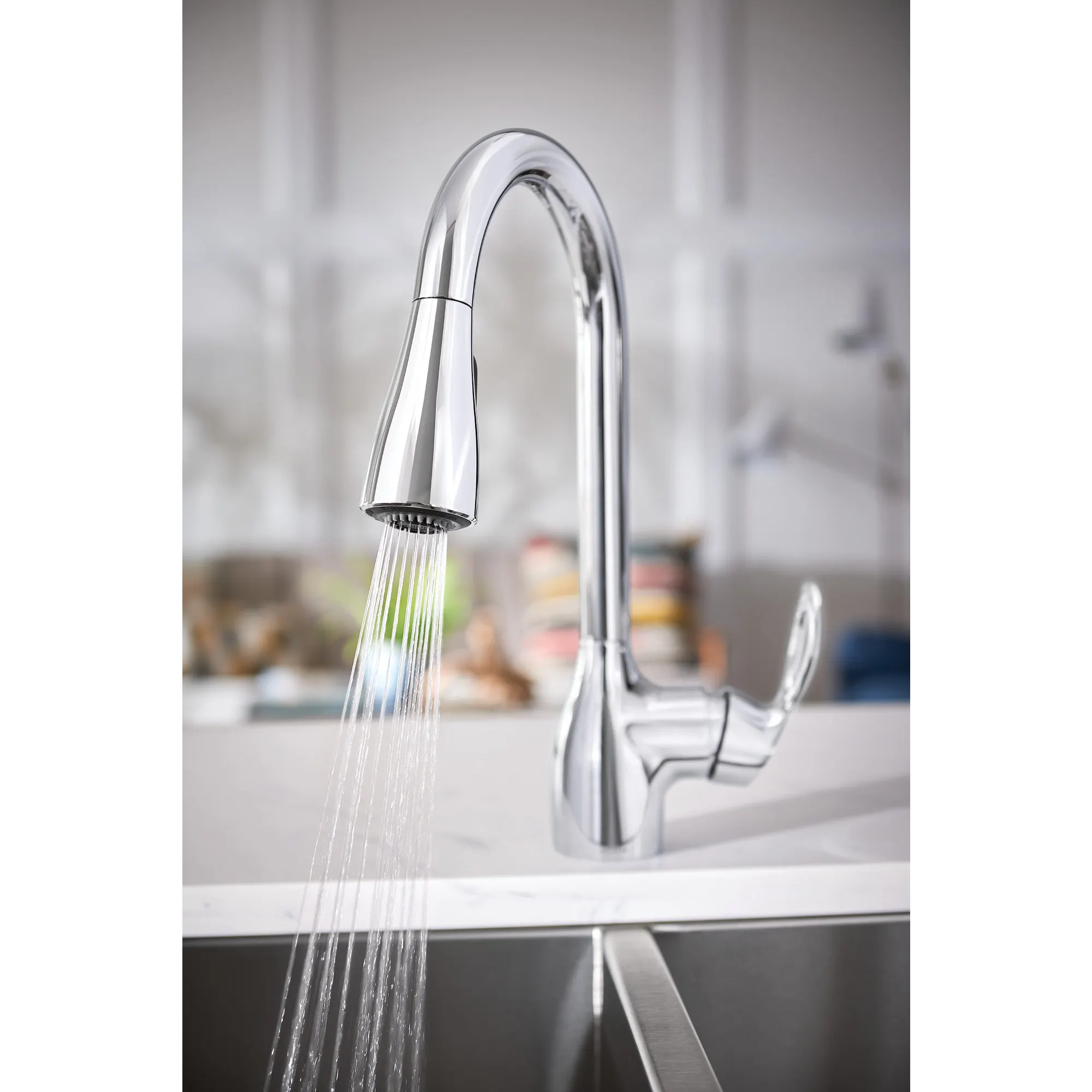 Kleo One-Handle High Arc Pulldown Kitchen Faucet - Image 3