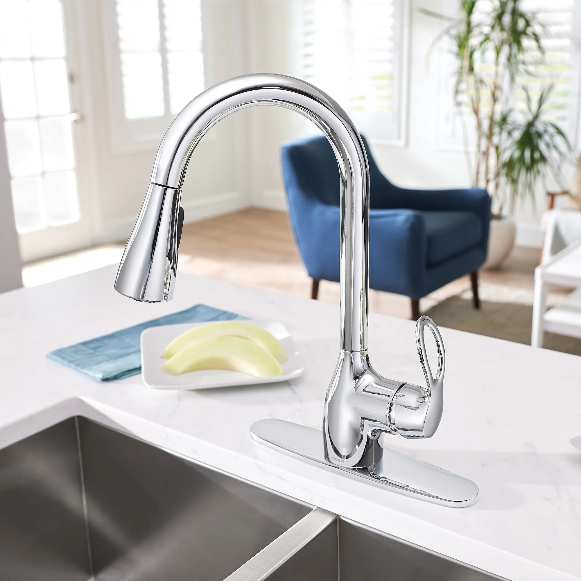 Kleo One-Handle High Arc Pulldown Kitchen Faucet - Image 7