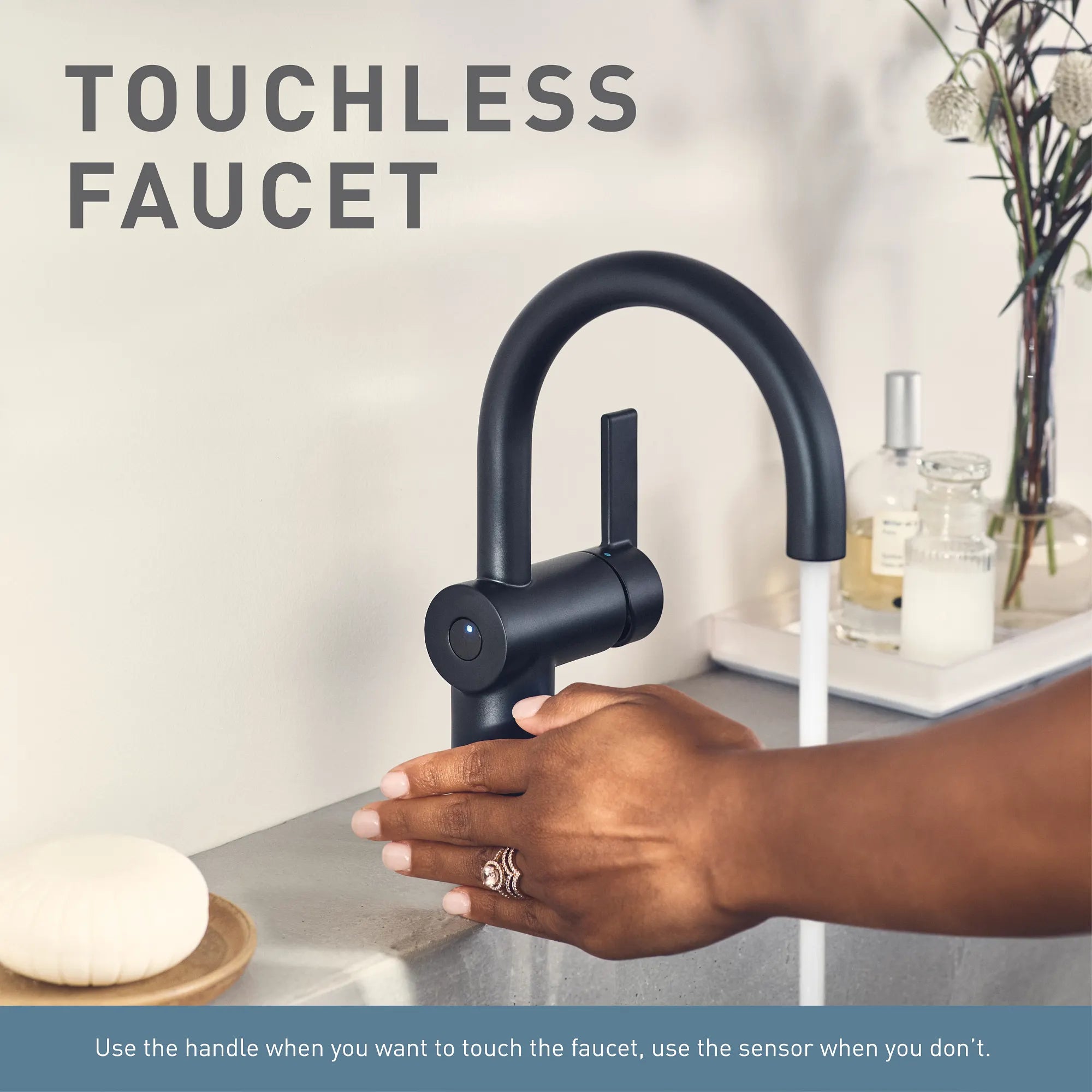 Cia MotionSense Wave One-Handle High Arc Single Sensor Bathroom Faucet - Image 13