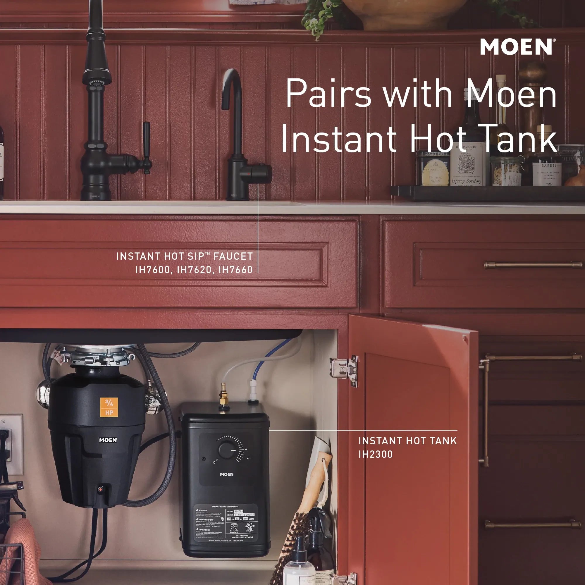 Moen Sip Transitional One-Handle High Arc Undermount Beverage Faucet - Image 8