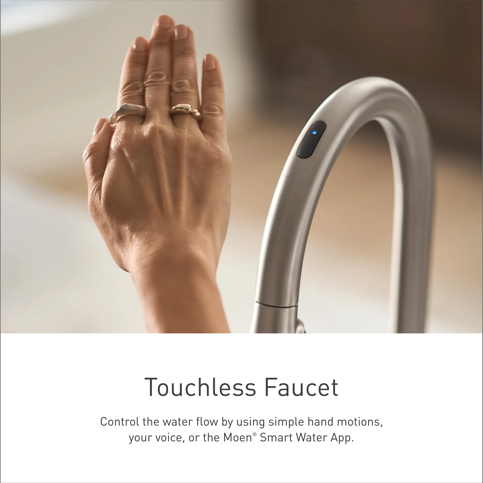 Arbor Smart Faucet Voice Control One-Handle High Arc Pulldown Kitchen Faucet - Image 11