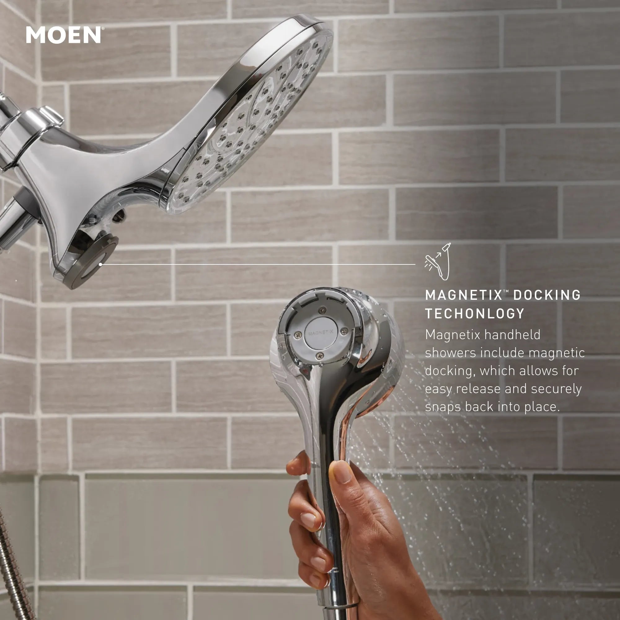 Brecklyn Chrome Posi-Temp(R) tub/shower - Image 3