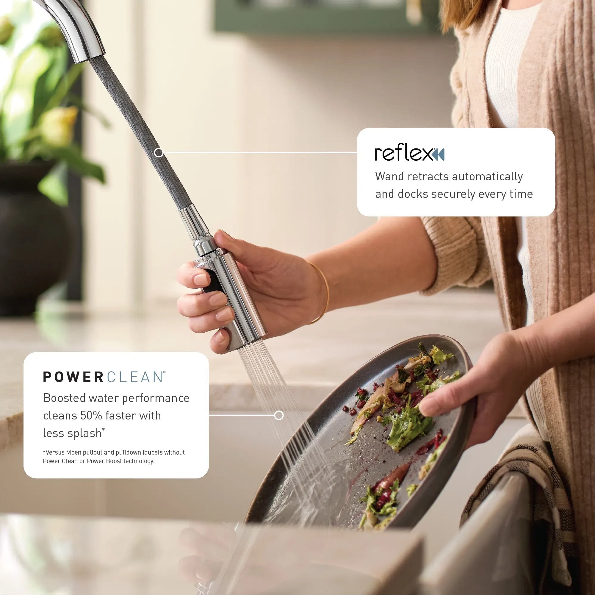 Align MotionSense Wave One-Handle High Arc Single Sensor Pulldown Kitchen Faucet - Image 3