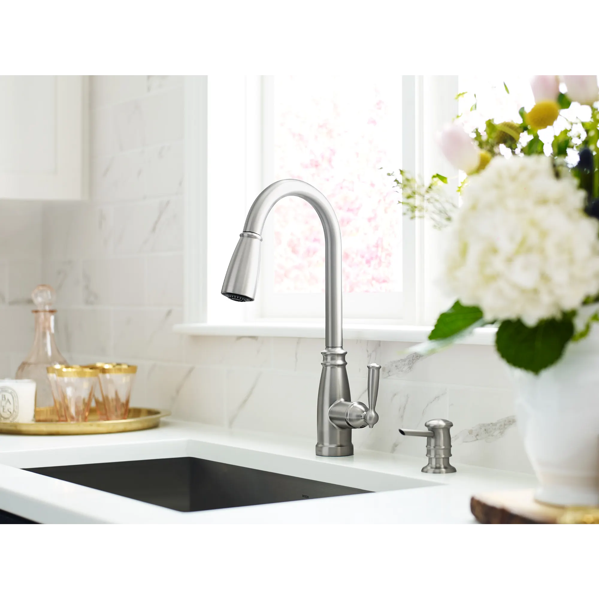 Morado One-Handle High Arc Pulldown Kitchen Faucet - Image 14