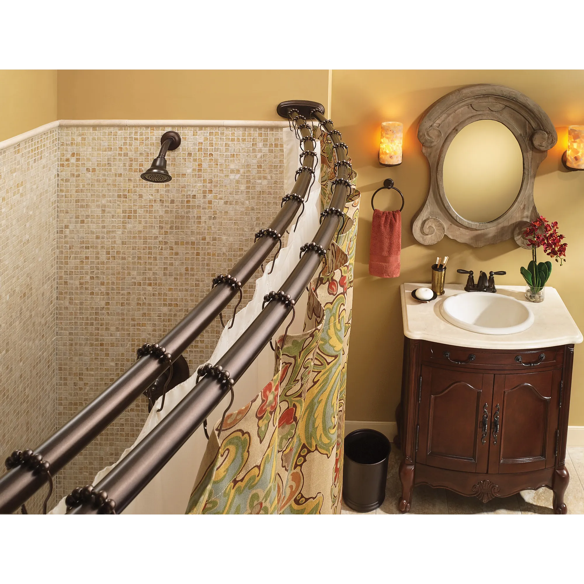 Moen Adjustable Curved Shower Rod - Image 2