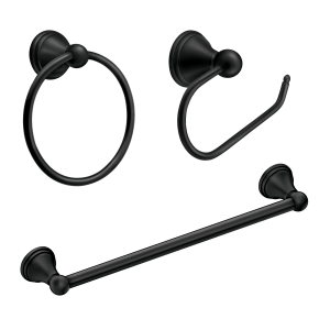 Preston Paper Holder. 18 Towel Bar. Towel Ring Accessory Kit