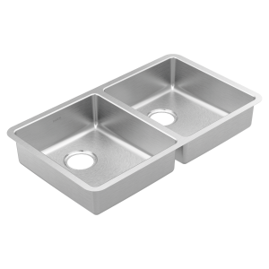 Prep 32 Steel Undermount Double Bowl Sink