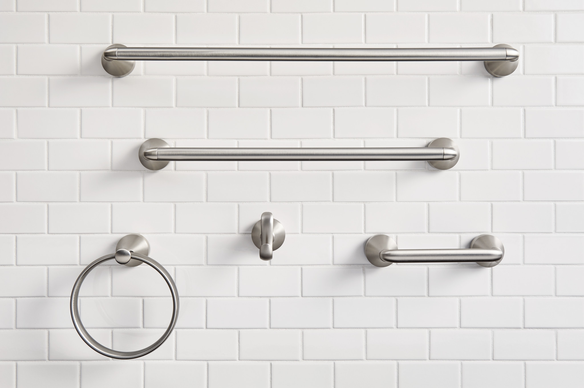 Hamden Spot resist brushed nickel Towel Ring - Image 3