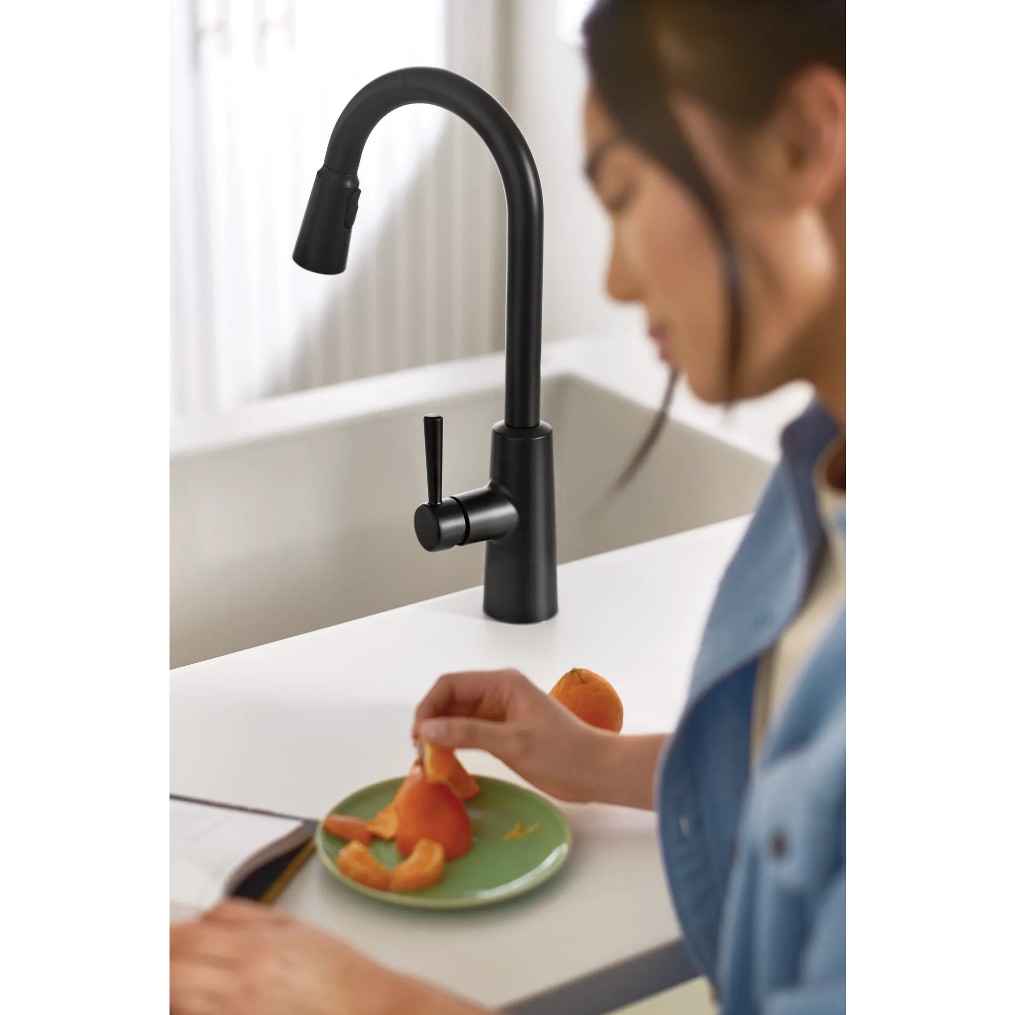 Riley MotionSense Wave One-Handle High Arc Pulldown Kitchen Faucet - Image 22