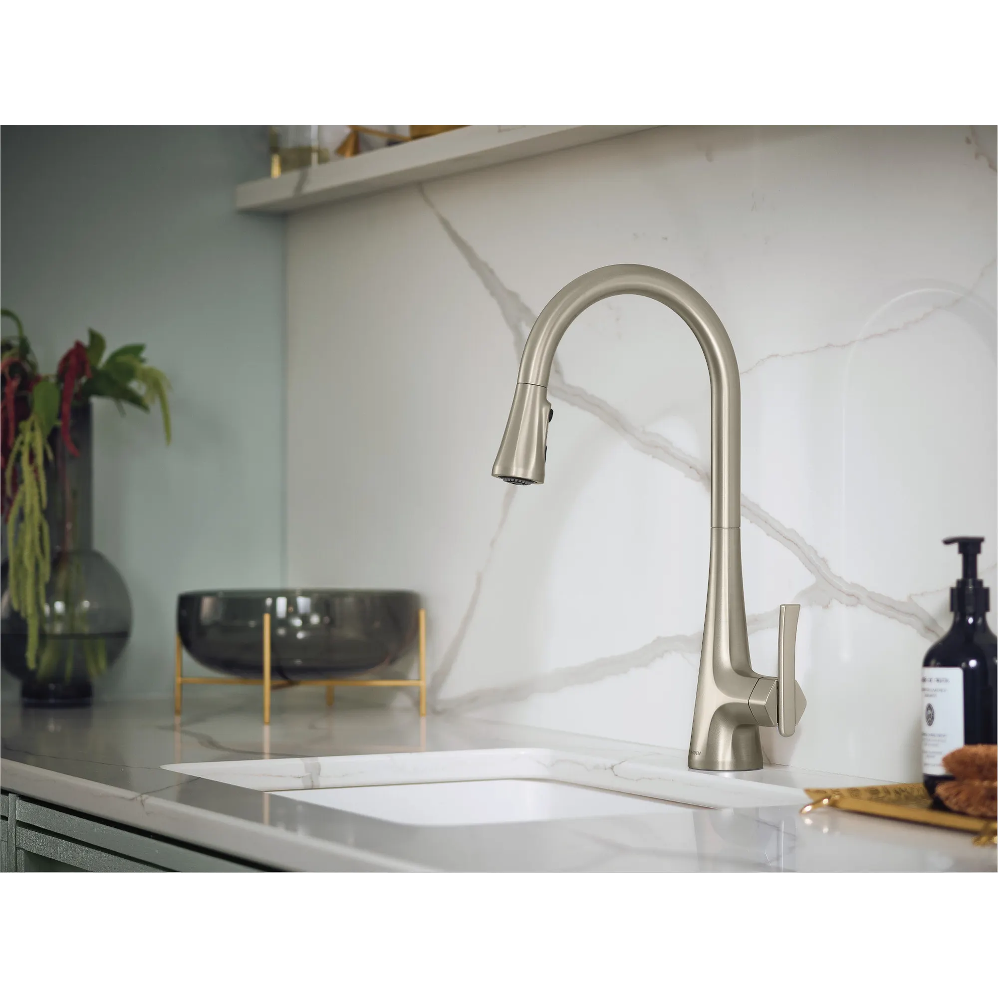Sinema One-Handle High Arc Pulldown Kitchen Faucet - Image 6