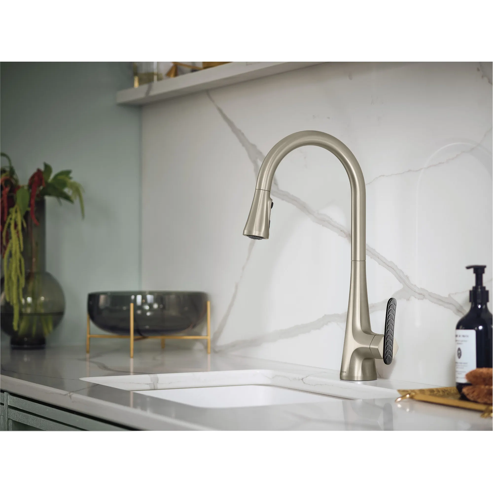 Sinema One-Handle High Arc Pulldown Kitchen Faucet - Image 7