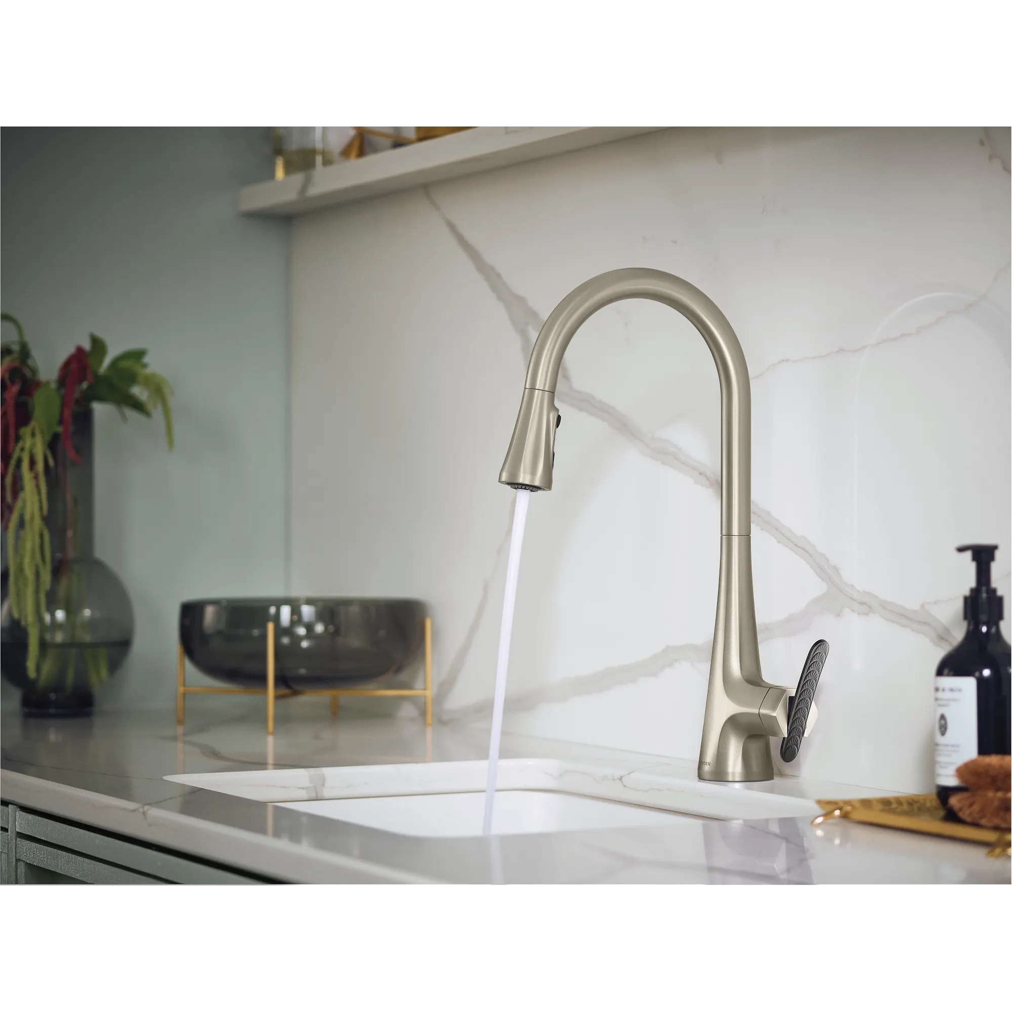 Sinema One-Handle High Arc Pulldown Kitchen Faucet - Image 23