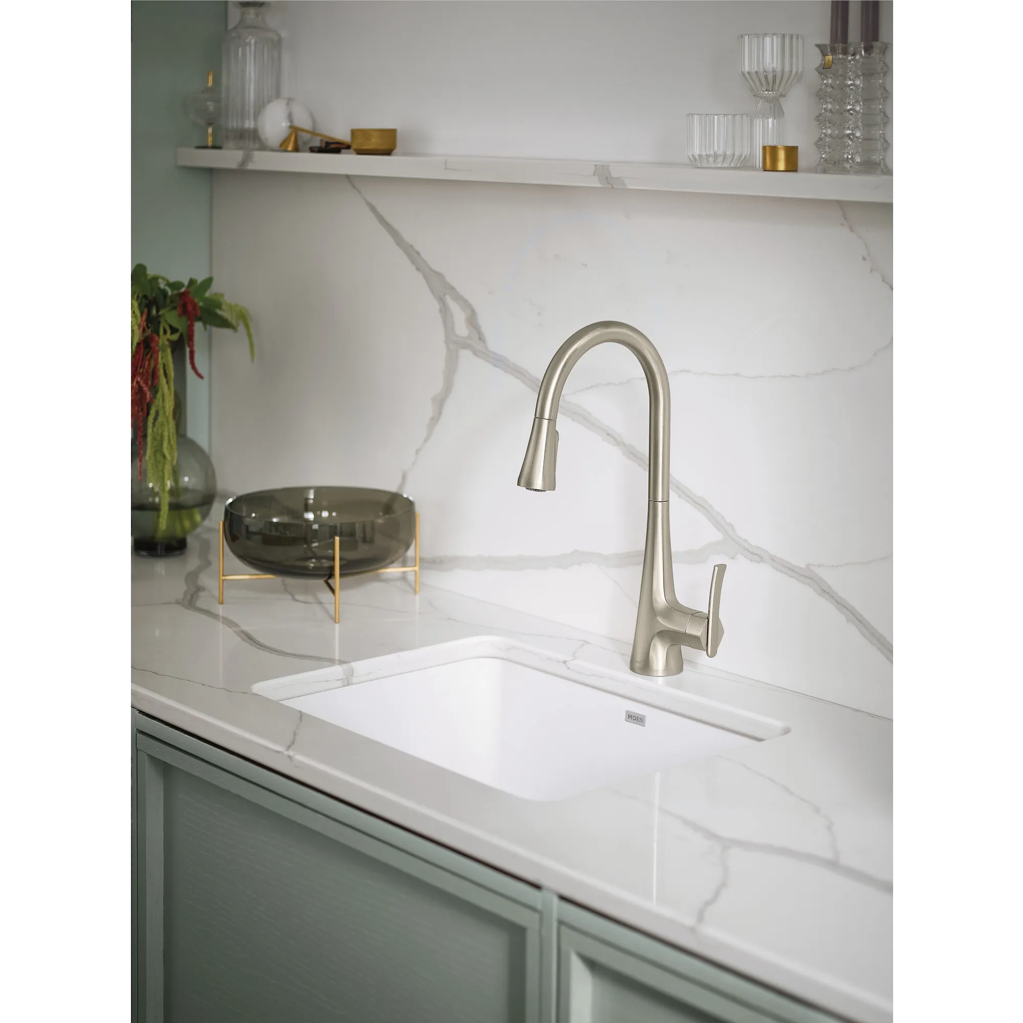 Sinema One-Handle High Arc Pulldown Kitchen Faucet - Image 16