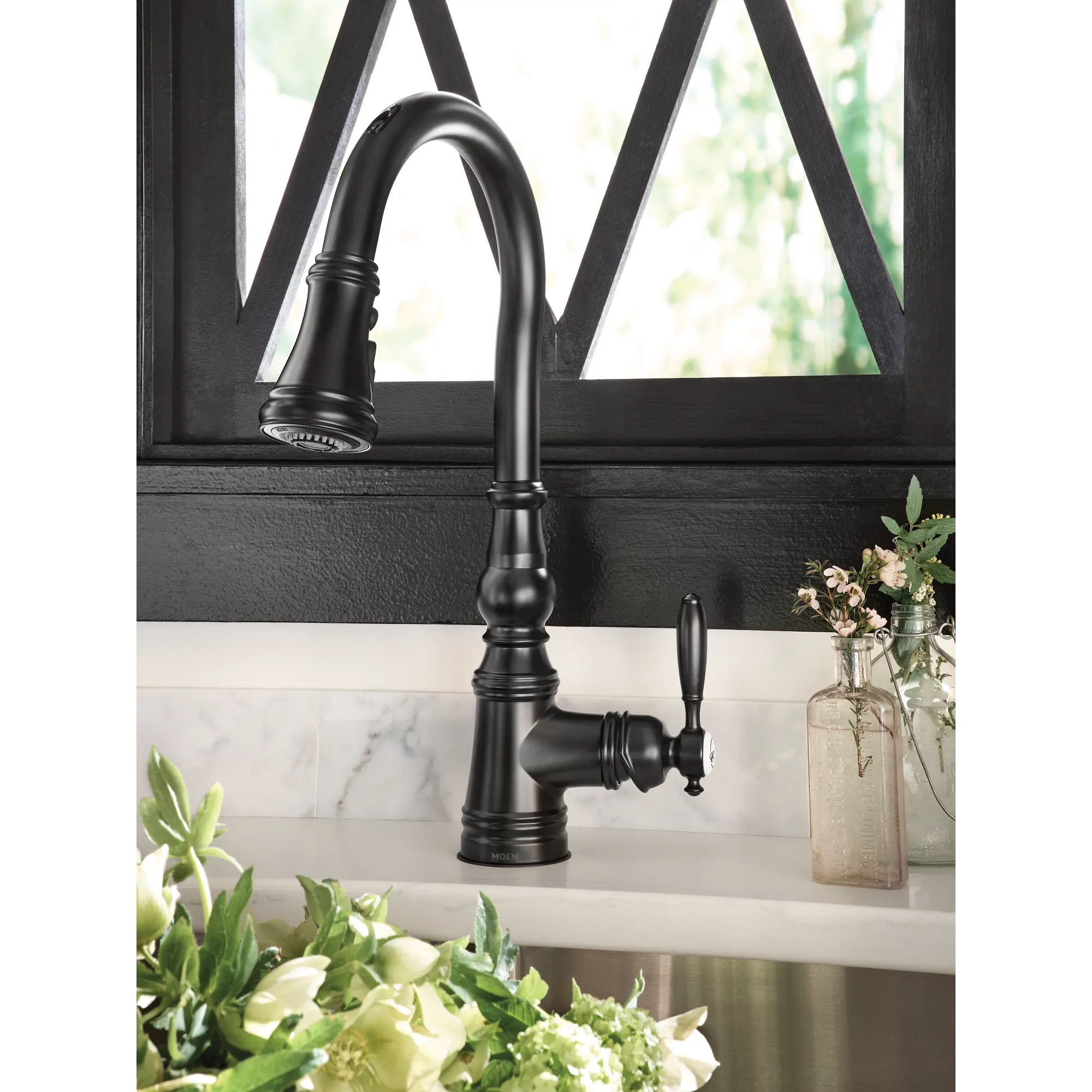 Weymouth Motion Control Smart Kitchen Faucet In - One Handle High Arc Pulldown - Image 6