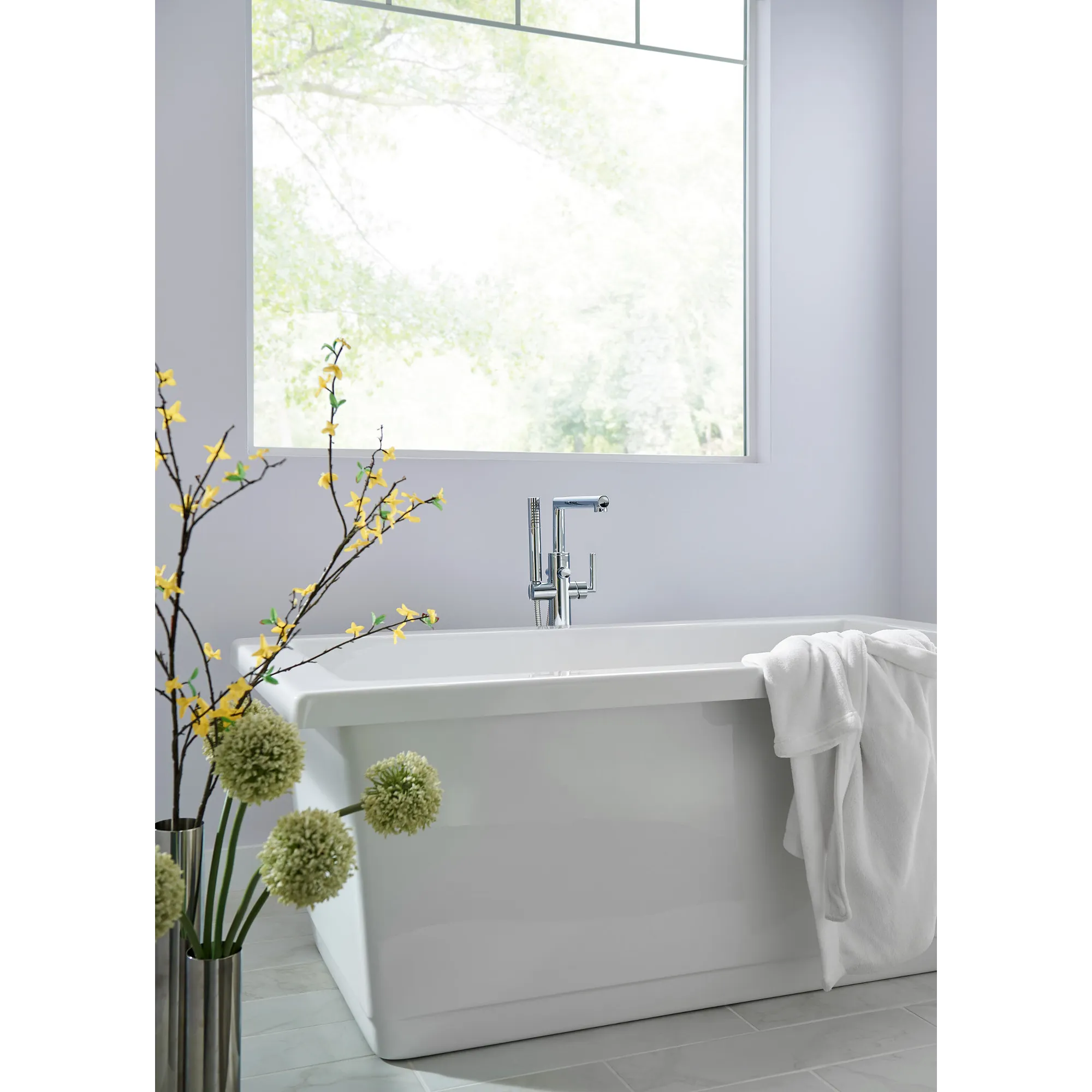 Arris One-Handle Tub Filler Including Handheld Shower - Image 8