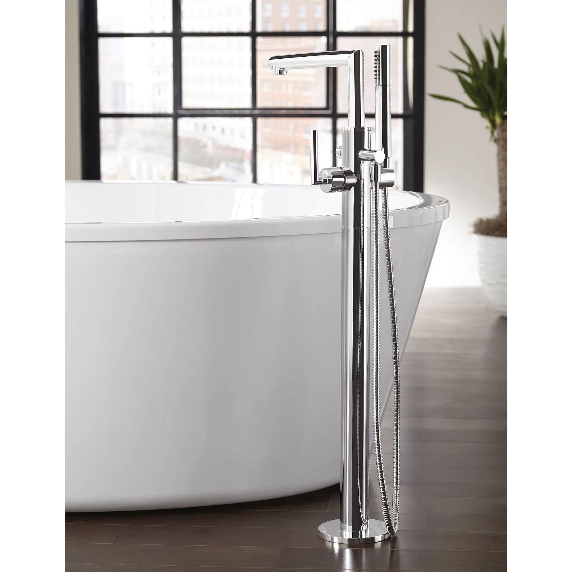 Arris One-Handle Tub Filler Including Handheld Shower - Image 4