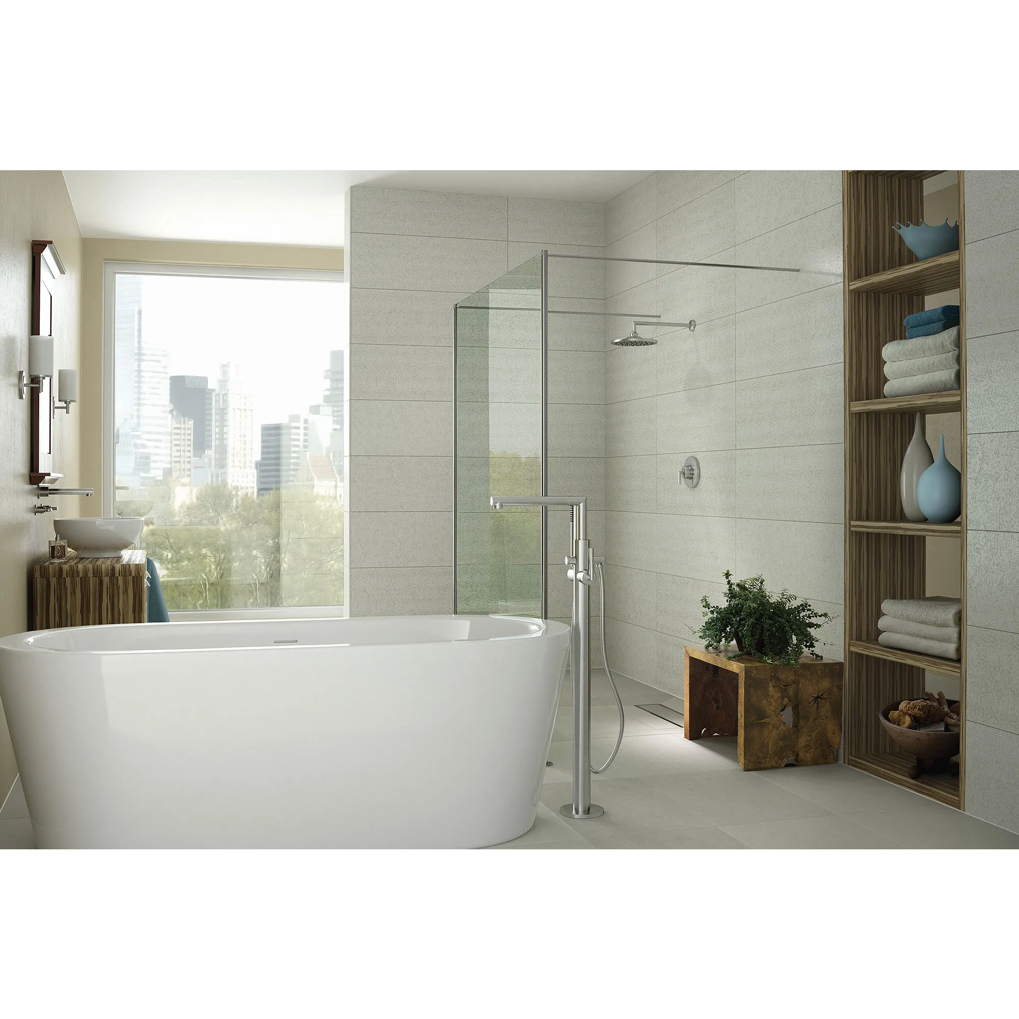 Arris One-Handle Tub Filler Including Handheld Shower - Image 13