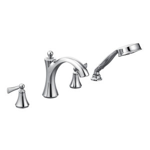 Wynford Two-Handle Diverter Roman Tub Faucet Including Handheld Shower