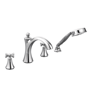 Wynford Two-Handle Diverter Roman Tub Faucet Including Handheld Shower