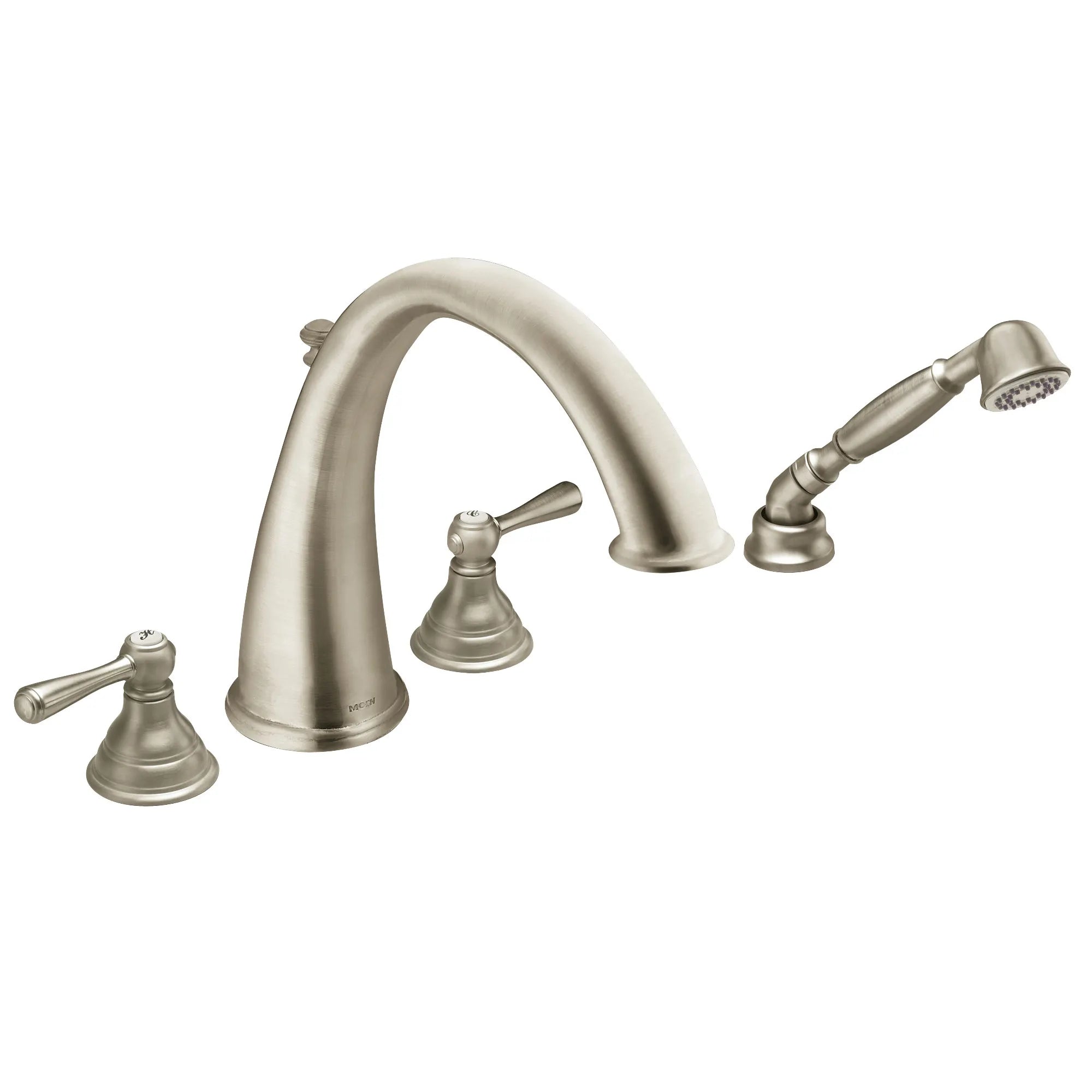Kingsley Two-Handle High Arc Roman Tub Faucet Includes Hand Shower - Image 12