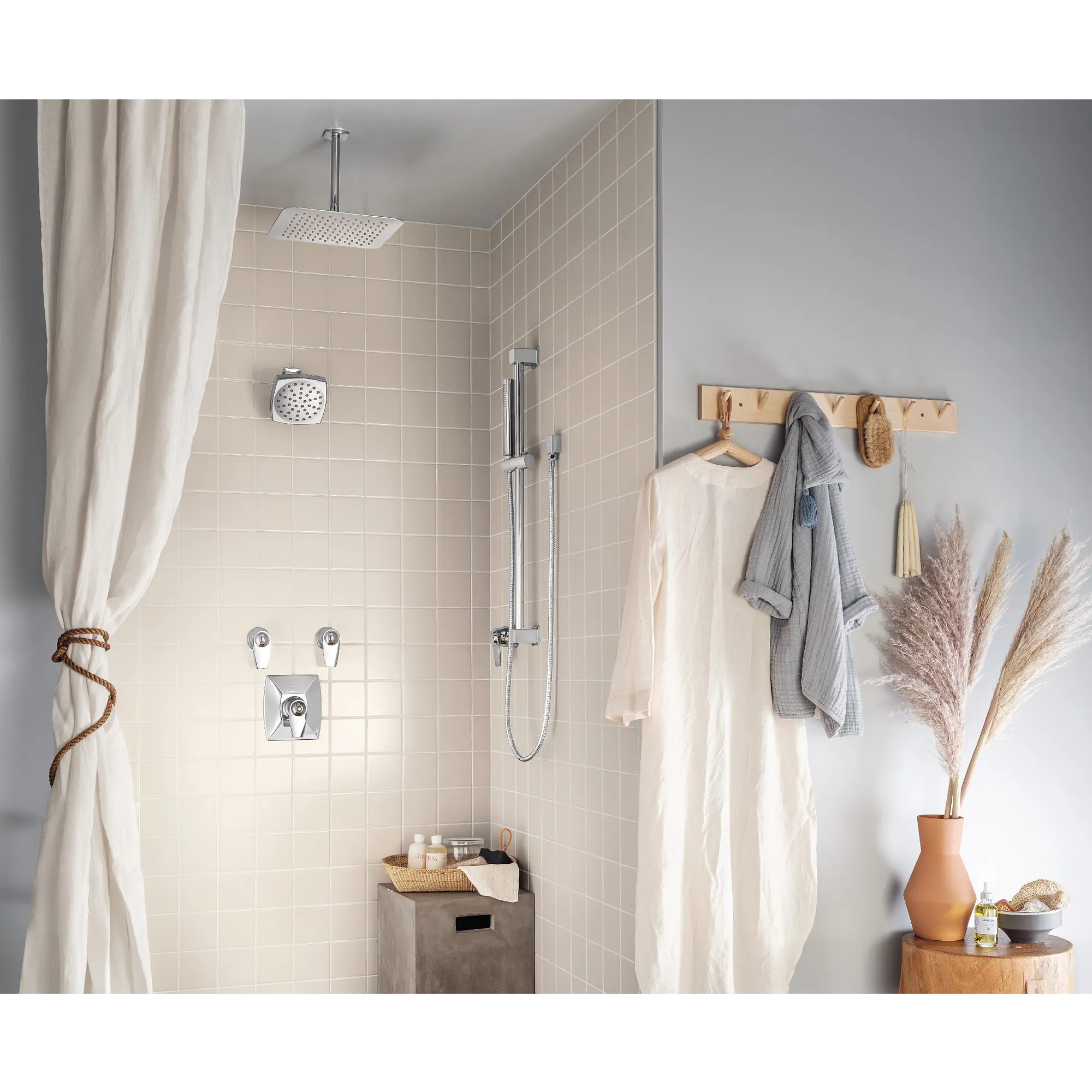 Moen Eco-Performance Single Function Handheld Shower with Slide Bar - Image 3