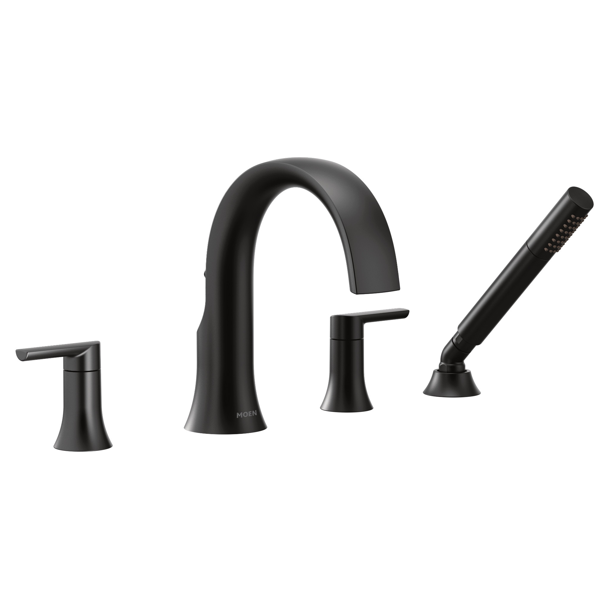 Doux Two-Handle Non-Diverter Roman Tub Faucet - Image 3