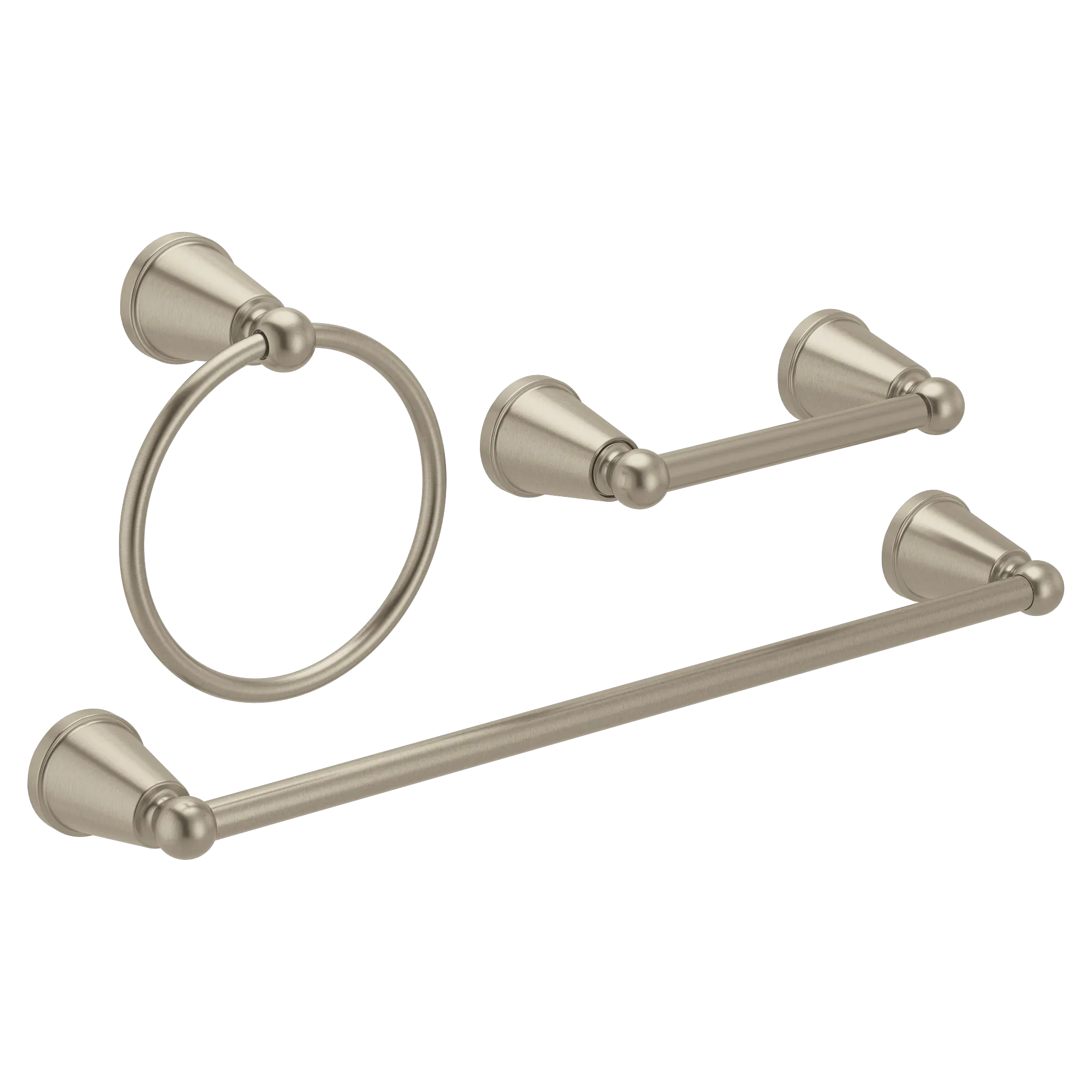 Caldwell 18 Towel Bar Towel Ring Pivoting Paper Holder - Image 3