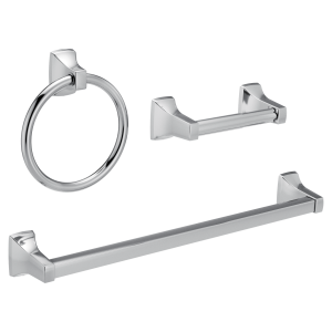 Adler Spring Loaded Paper Holder Towel Bar/Towel Ring